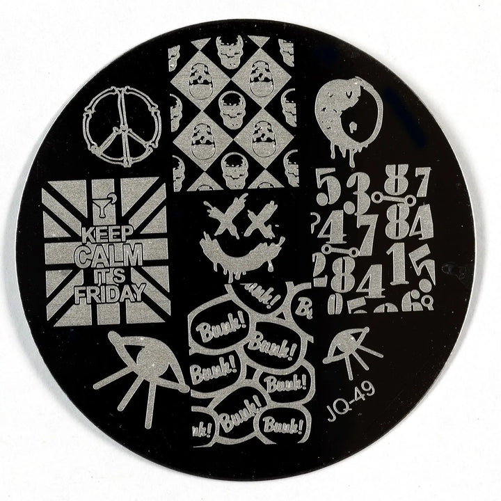 Stamping Plate - JQ-49   Naio Nails