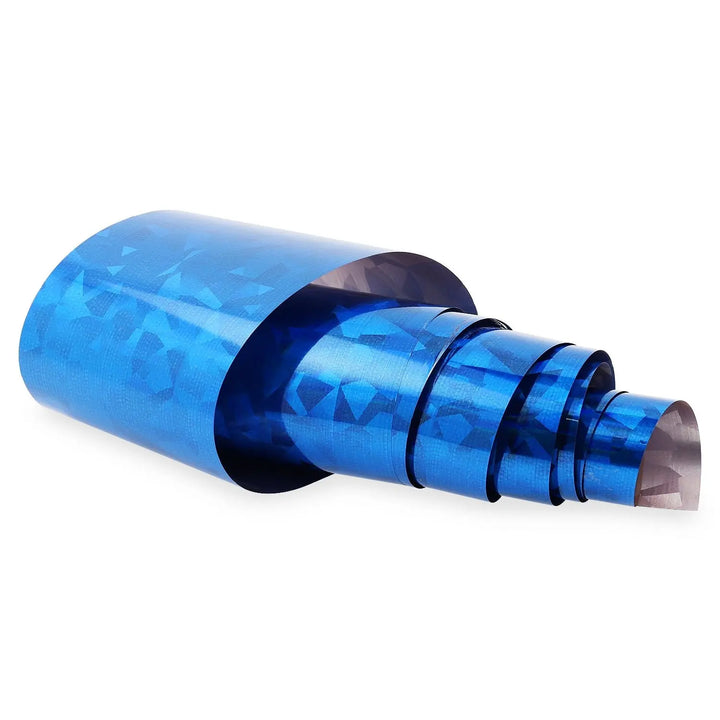 NF-007 Blue Geometric - Transfer Foil Strip   Naio Nails