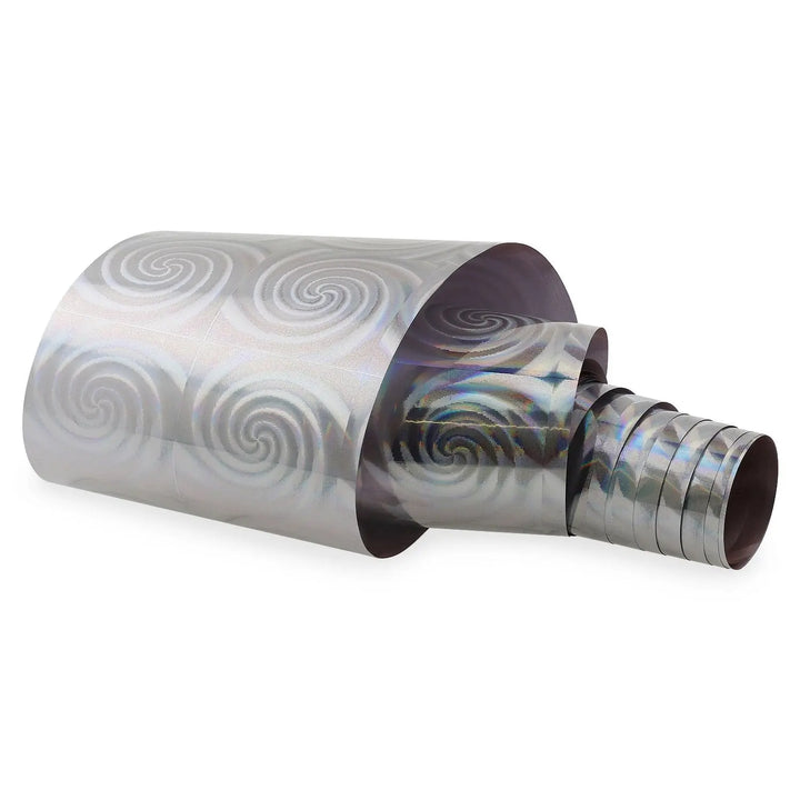 NF-021 Silver Holo Swirl - Transfer Foil Strip   Naio Nails