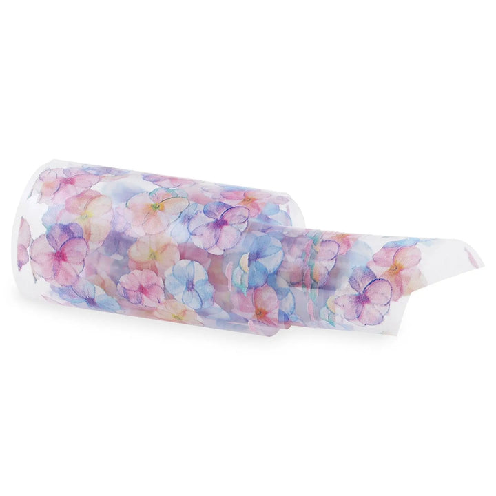 NF-037 Watercolour Flower - Transfer Foil Strip   Naio Nails