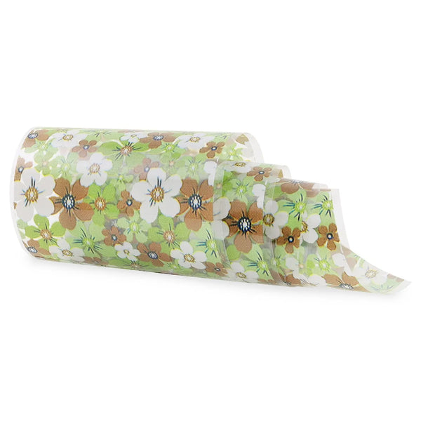 NF-055 - 1970s Floral - Transfer Foil Strip   Naio Nails