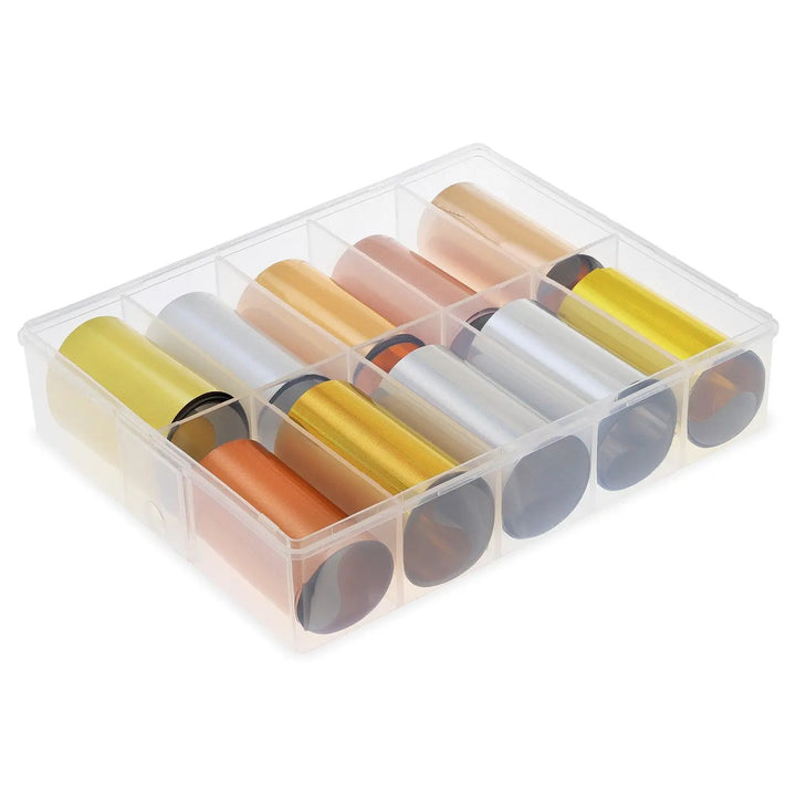 NFS-003 Silver, Copper, Gold & Rose Gold - Transfer Foil Set   Naio Nails