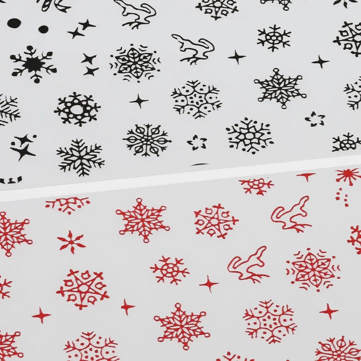 NFS-013 Snowflake & Reindeer - Christmas Transfer Foil Set   Naio Nails