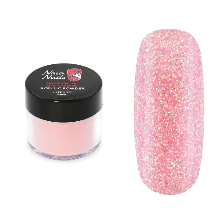 Intense Pink Shimmer Acrylic Powder   Naio Nails