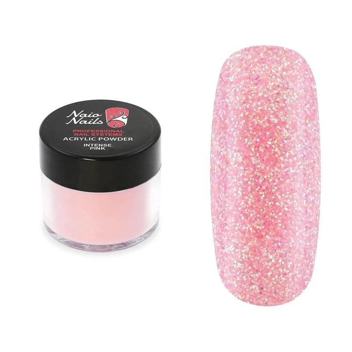Intense Pink Shimmer Acrylic Powder   Naio Nails