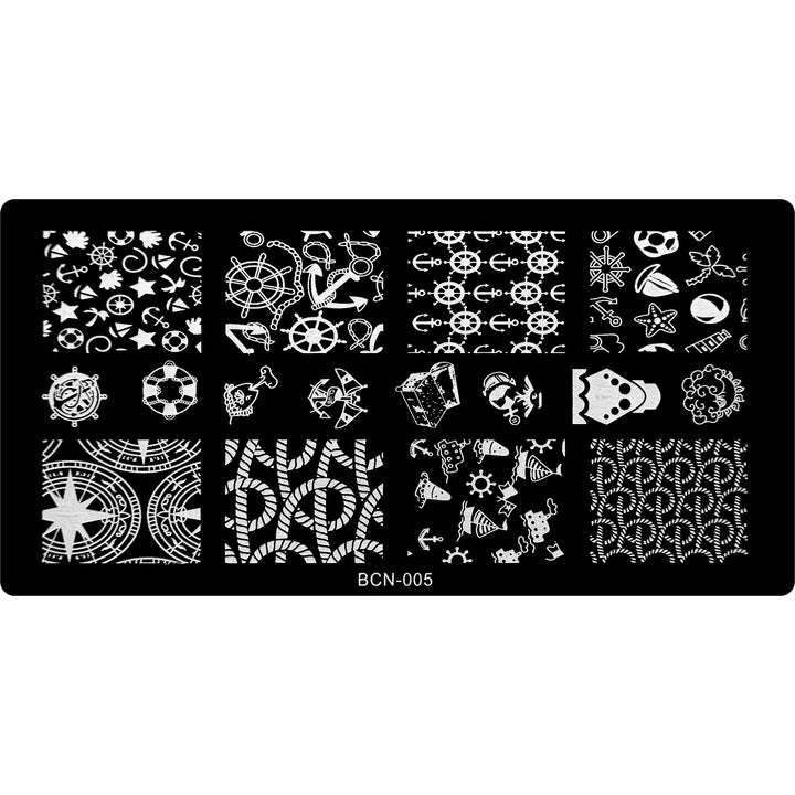Stamping Plate - BCN-005   Naio Nails