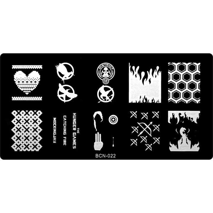 Stamping Plate - BCN-022   Naio Nails