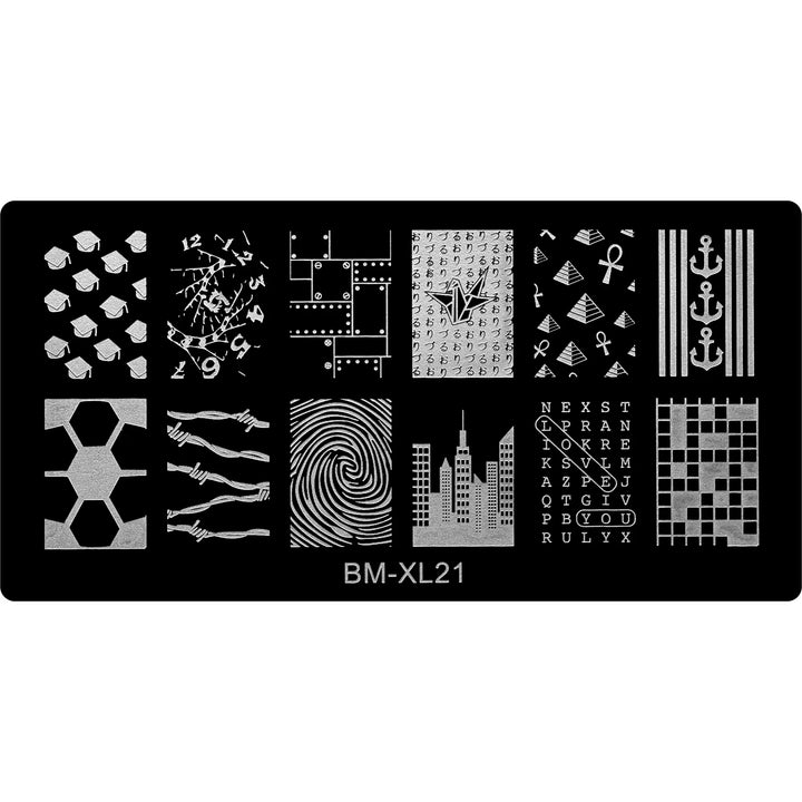Stamping Plate - BM-XL21   Naio Nails