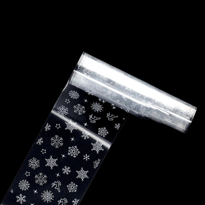 NFS-013 Snowflake & Reindeer - Christmas Transfer Foil Set   Naio Nails
