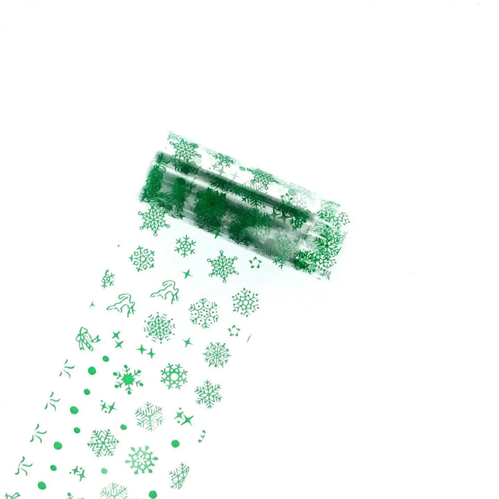 NFS-013 Snowflake & Reindeer - Christmas Transfer Foil Set   Naio Nails