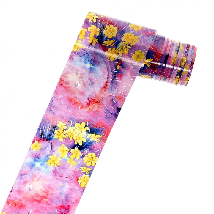 TFS-23 Vibrant Floral Galaxy Set of Foils   Naio Nails