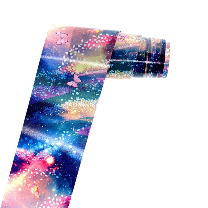 TFS-23 Vibrant Floral Galaxy Set of Foils   Naio Nails