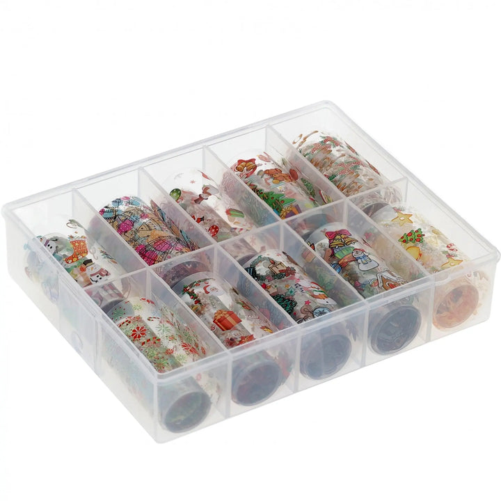 TFS-24 Transparent Christmas Set of Foils   Naio Nails