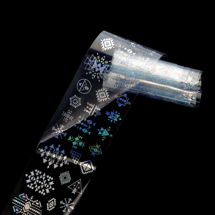 Assorted Transparent Holographic Set of Patterns TFS-25 (Pack of 10)   Naio Nails