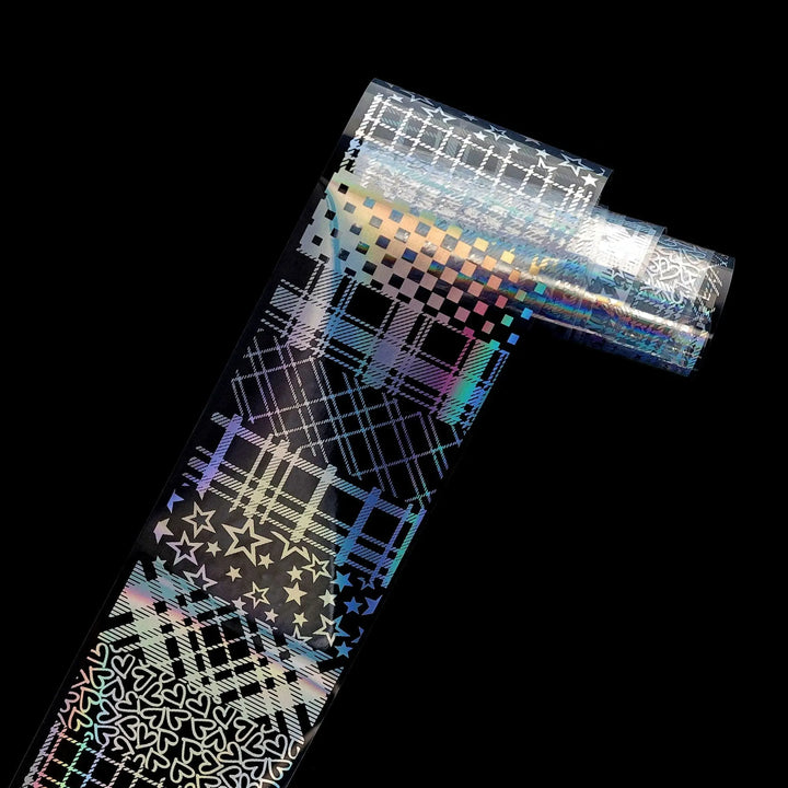 Assorted Transparent Holographic Set of Patterns TFS-25 (Pack of 10)   Naio Nails