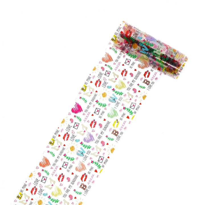 TFS-59 Love & Floral Patterned Foil   Naio Nails