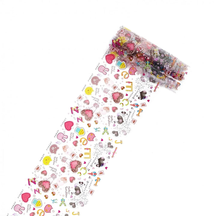 TFS-59 Love & Floral Patterned Foil   Naio Nails