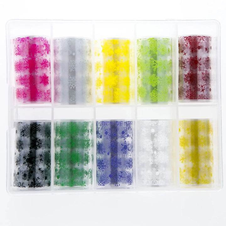 TFS-92 Snowflake & Reindeer Foil Set   Naio Nails