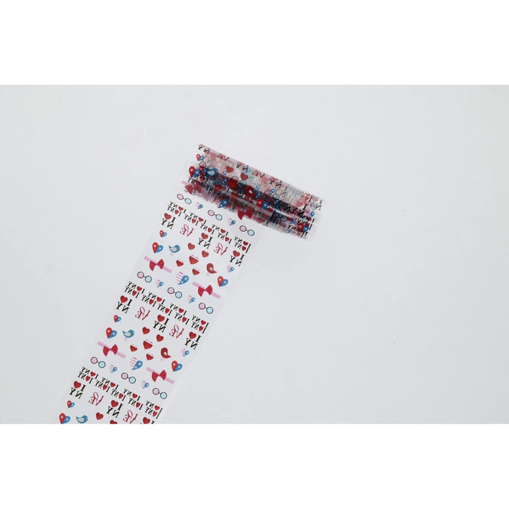 Assortments of Flowers, Hearts & Fonts  Set of Foils TFS-32  (Pack of 10)   Naio Nails