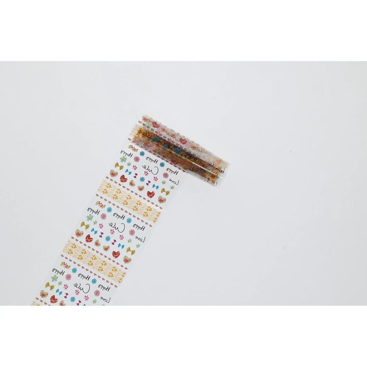 Assortments of Flowers, Hearts & Fonts  Set of Foils TFS-32  (Pack of 10)   Naio Nails