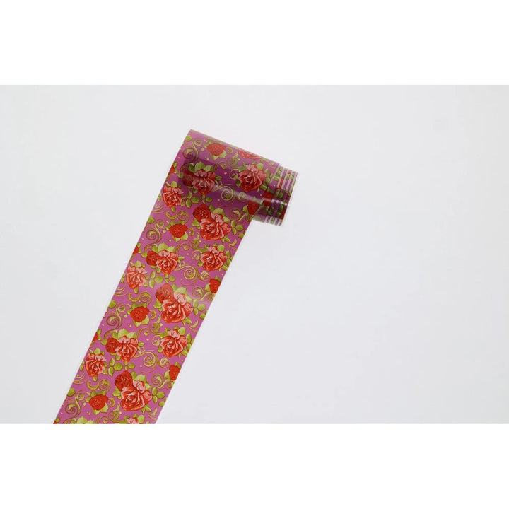 TFS-49 Selection of Primary Coloured Floral Foils   Naio Nails