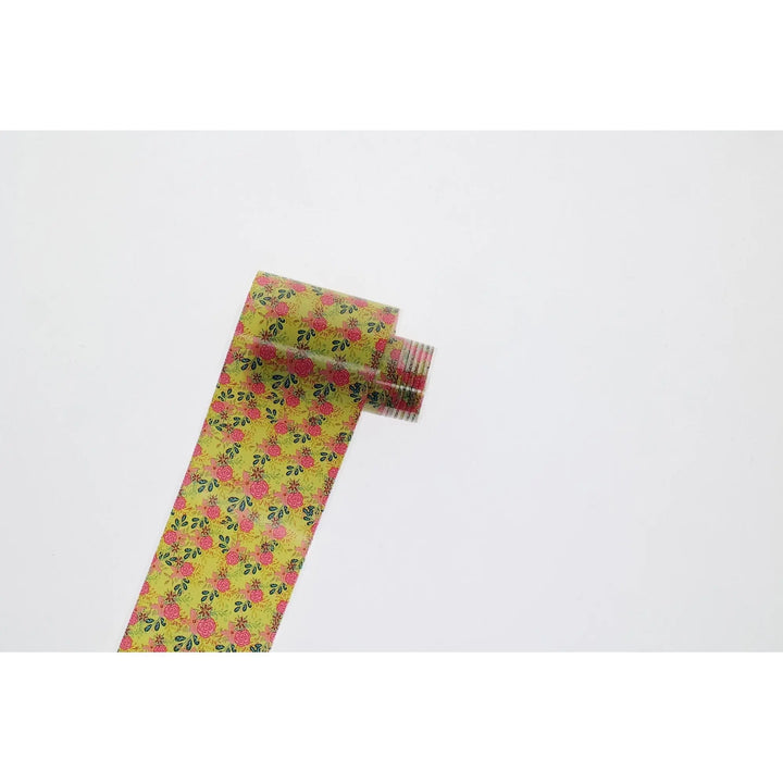 TFS-49 Selection of Primary Coloured Floral Foils   Naio Nails