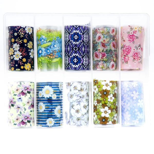 TFS-1 Selection of Floral and Geo Patterns   Naio Nails