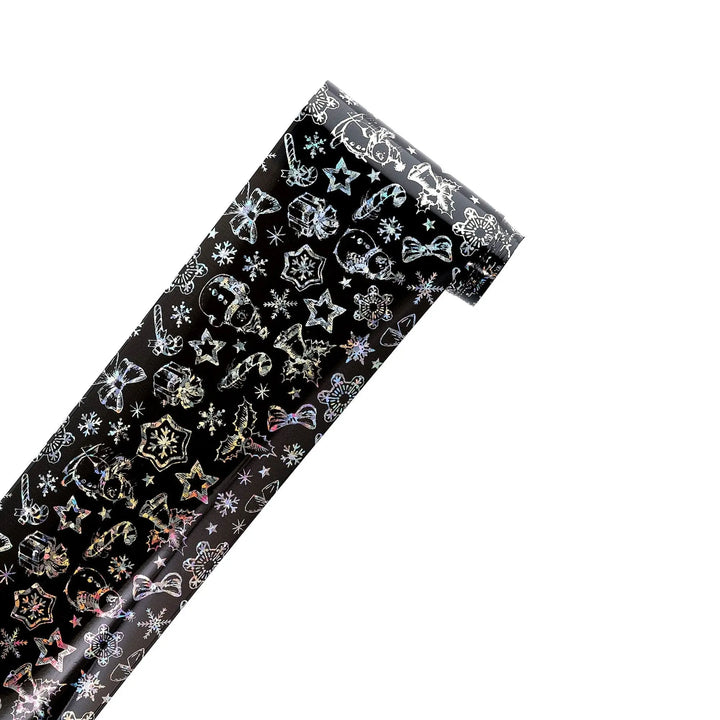 TFS-20 Black & White Christmas Selection of Transfer Foils   Naio Nails