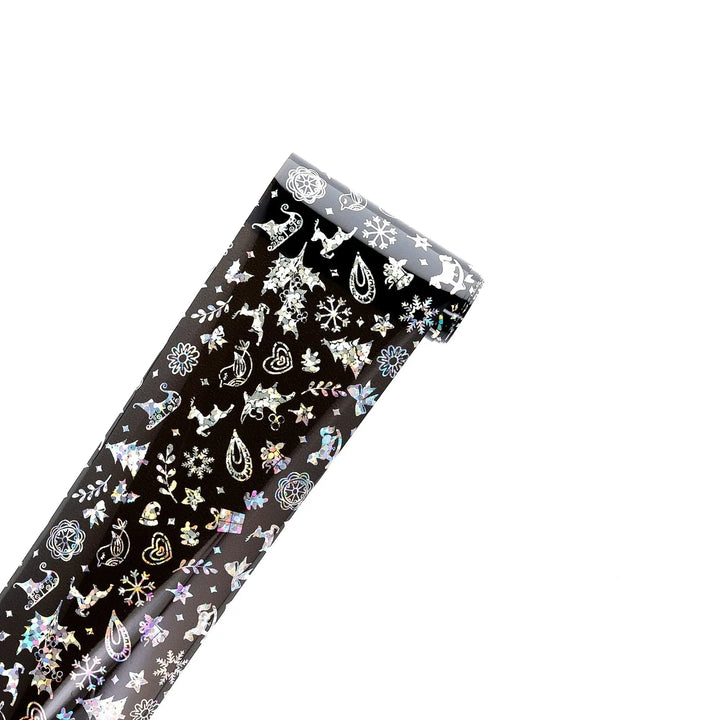 TFS-20 Black & White Christmas Selection of Transfer Foils   Naio Nails