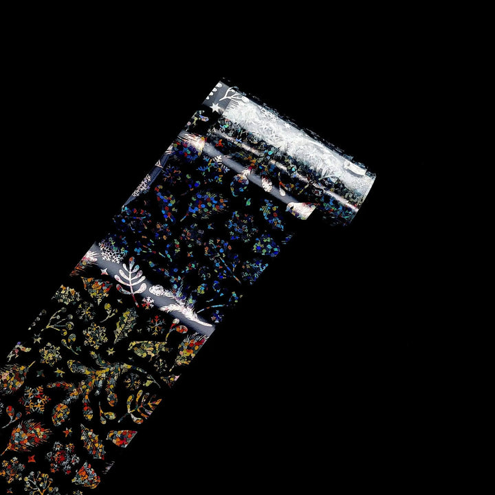 TFS-20 Black & White Christmas Selection of Transfer Foils   Naio Nails