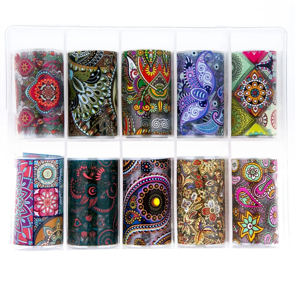 TFS-5 Paisley Pattern Set of Foils   Naio Nails