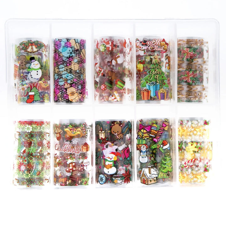 TFS-24 Transparent Christmas Set of Foils   Naio Nails
