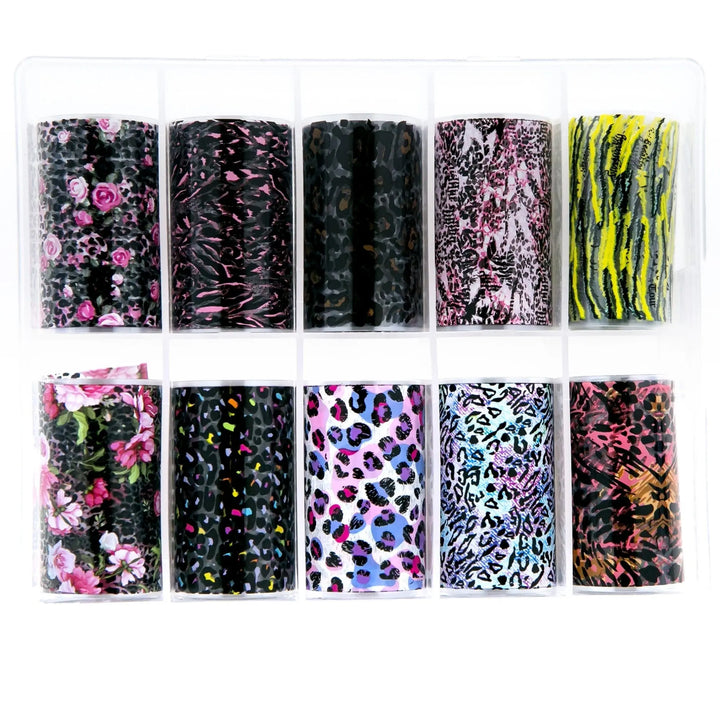Selection of Animal Print Transfer Foils TFS-56   Naio Nails