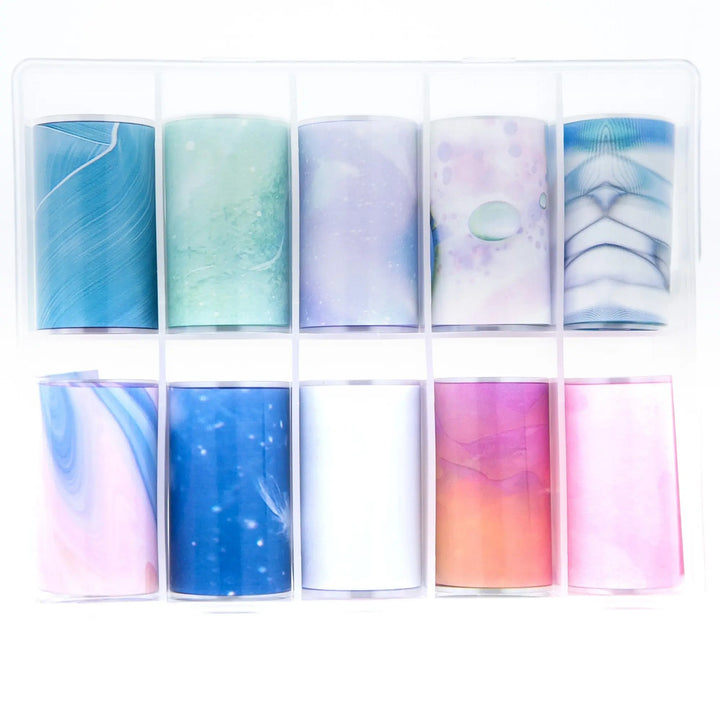 TFS-57 Marble Patterned Foils   Naio Nails