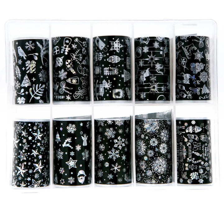 TFS-82 Black Christmas Assortment Foils   Naio Nails