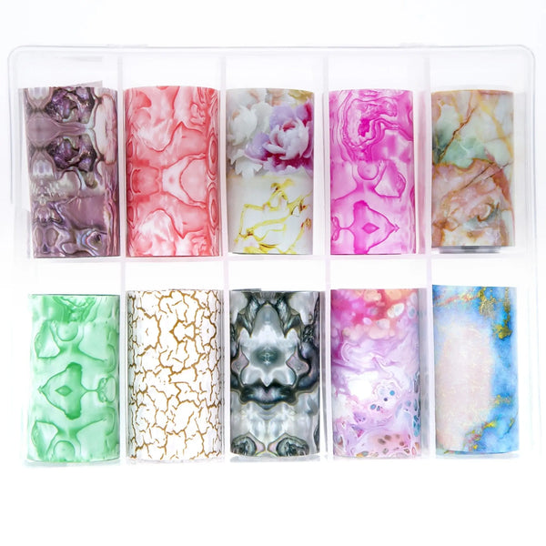 Selection of Decorative Patterns Transfer Foils TFS-44C   Naio Nails