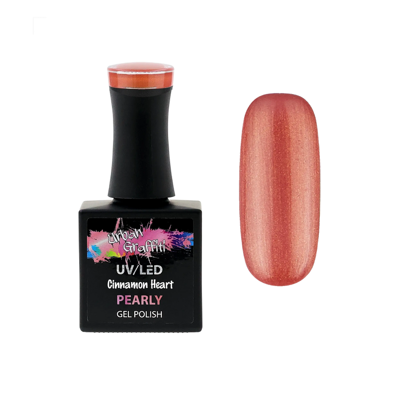Cinnamon Heart - UGGP-A0904 Urban Graffiti Kırmızı-Turuncu İnci Jel Oje 15ml