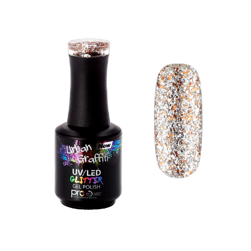 Diamond Ember - UGGP-A0911 Urban Graffiti Gümüş ve Altın Simli Jel Oje 15ml