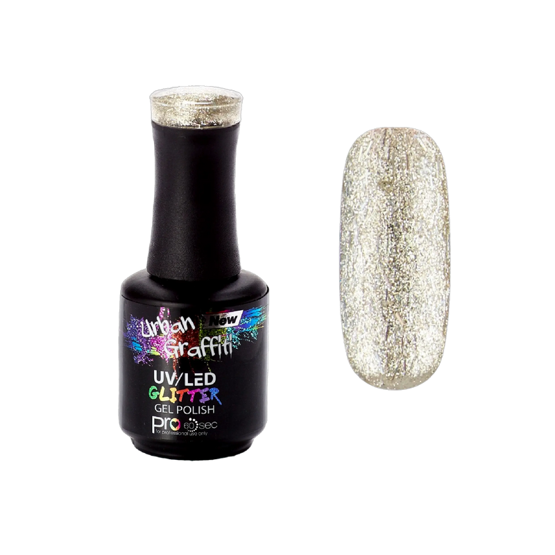 Disco Topu - UGGP-A0922 Urban Graffiti Gümüş Simli Jel Oje 15ml