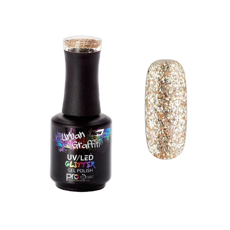 Kral Tut - UGGP-A0915 Urban Graffiti Altın Simli Jel Oje 15ml